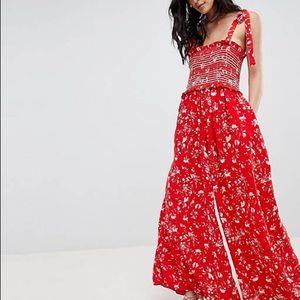 Free People Floral Jumpsuit